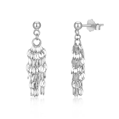 KAKODIY Multilayer Disc Earrings 18K Gold Rhodium Plated Geometric Tassel Earrings 925 Sterling Silver Bohemian Jewelry