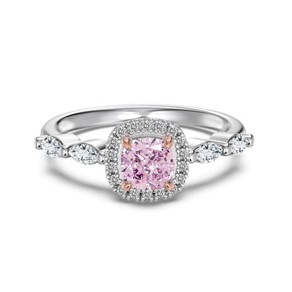 Fine Top Jewellery Supplier Non Tarnish S925 Silver Square 8A Iced Out Cut Zirconia Wedding Band Bridal Party Jewelry Ring