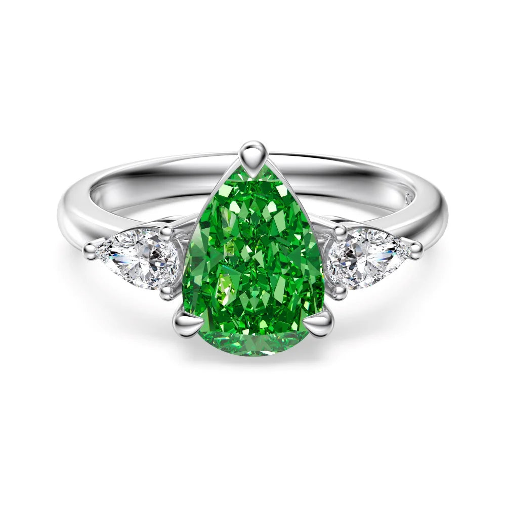 925 Sterling Silver CZ Vintage Cocktail Ring by KAKODIY