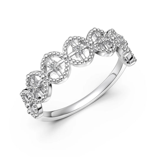 925 Silver 5A CZ Bridal Engagement Ring DY121510 product image 8