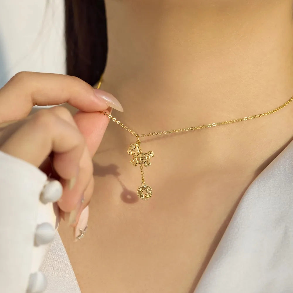 925 Silver Zodiac 5A CZ Pendant Necklace DY191866 product image 5
