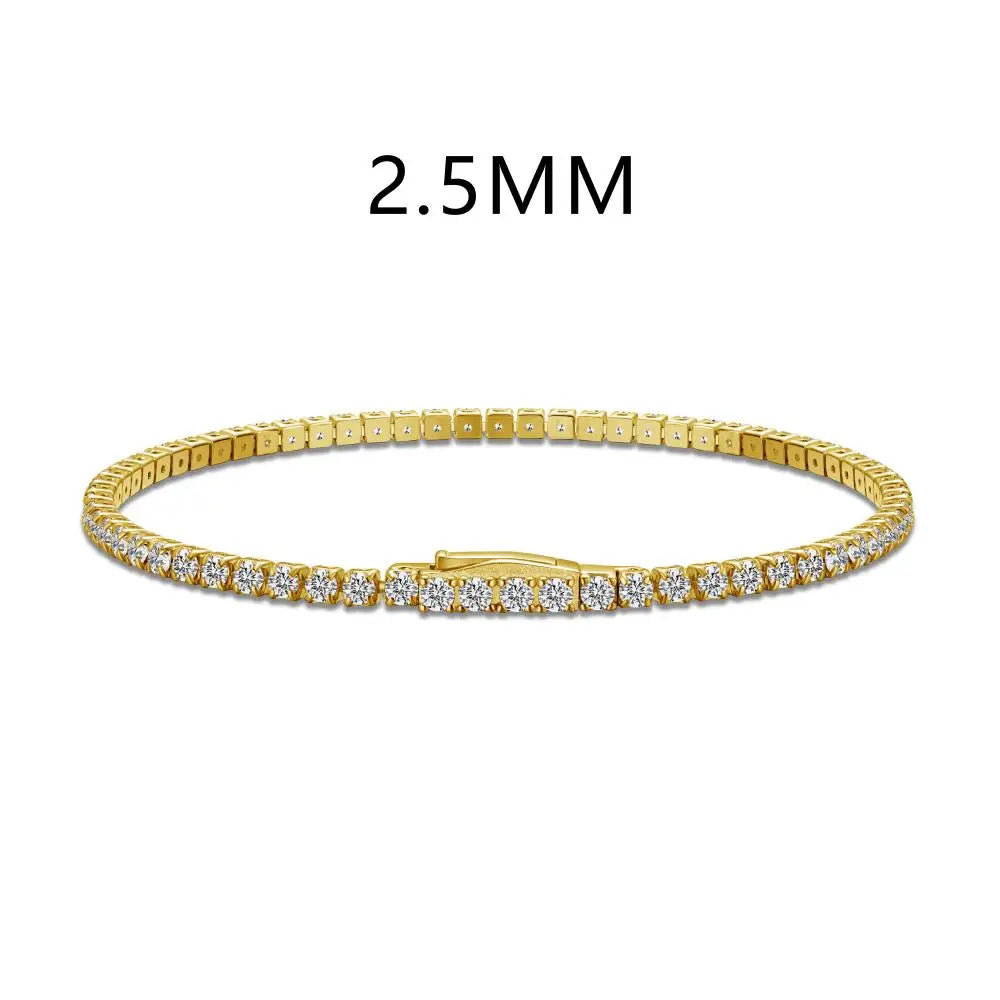 925 Sterling Silver CZ Statement Tennis Bracelet product image 7