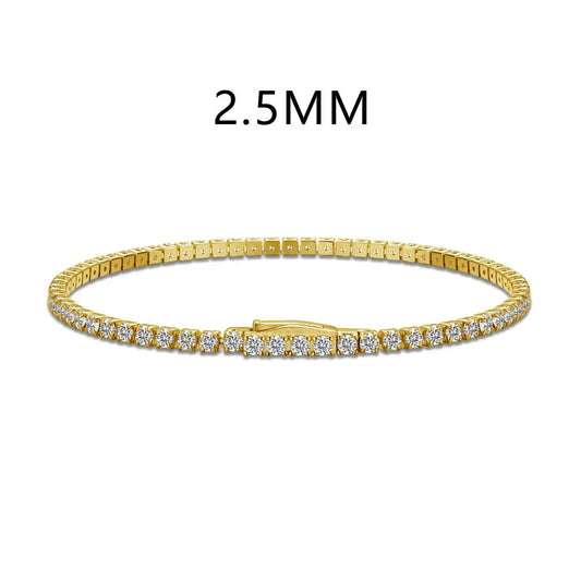 925 Sterling Silver CZ Statement Tennis Bracelet product image 7