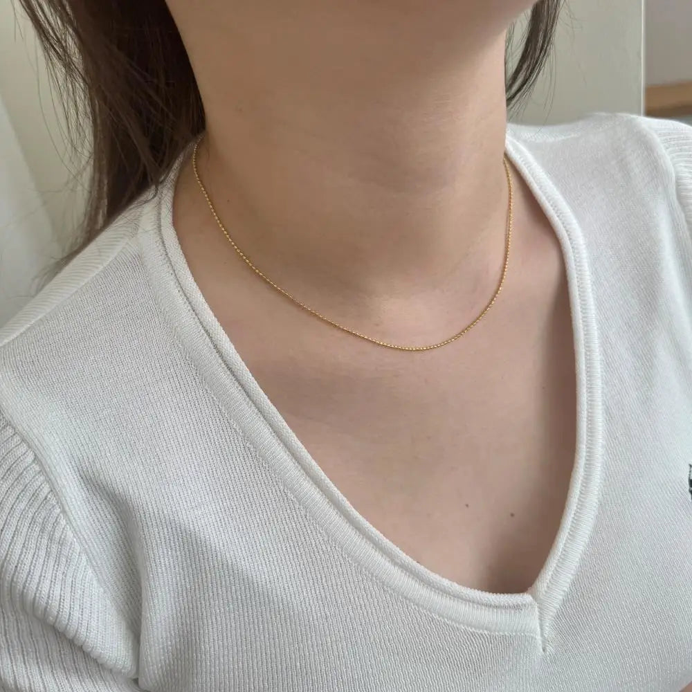 925 Sterling Silver Chain Necklace DY191423 product image 5