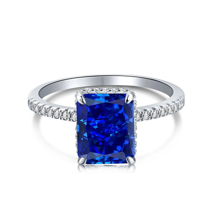 925 Silver CZ Minimalist Engagement Ring DY120099 product image 20
