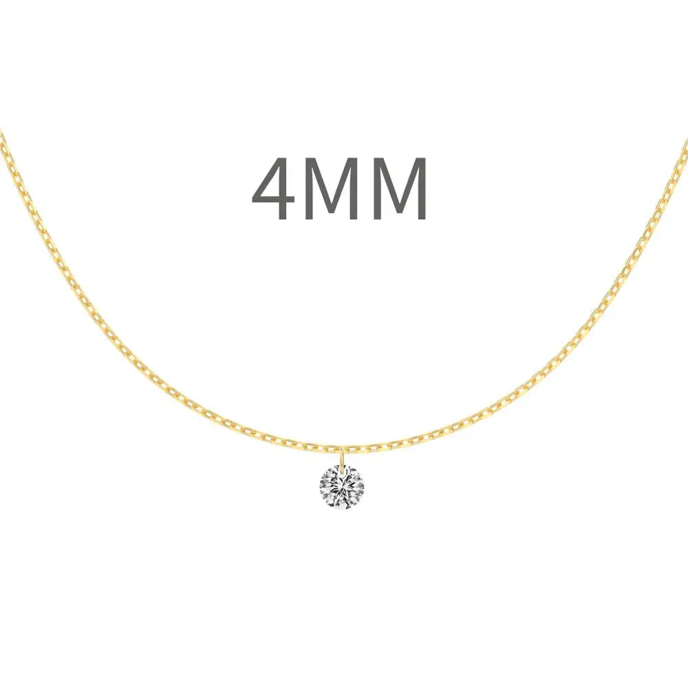 925 Silver CZ Statement Pendant Necklace DY191187 product image 8