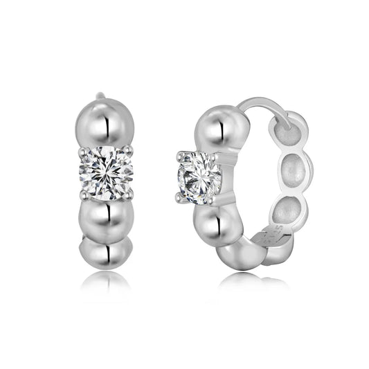 925 Sterling Silver 5A CZ Clip-On Earrings product image 7