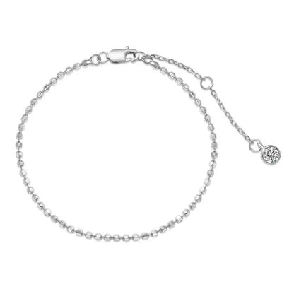 925 Silver CZ Statement Chain Bracelet DY150345 by KAKODIY