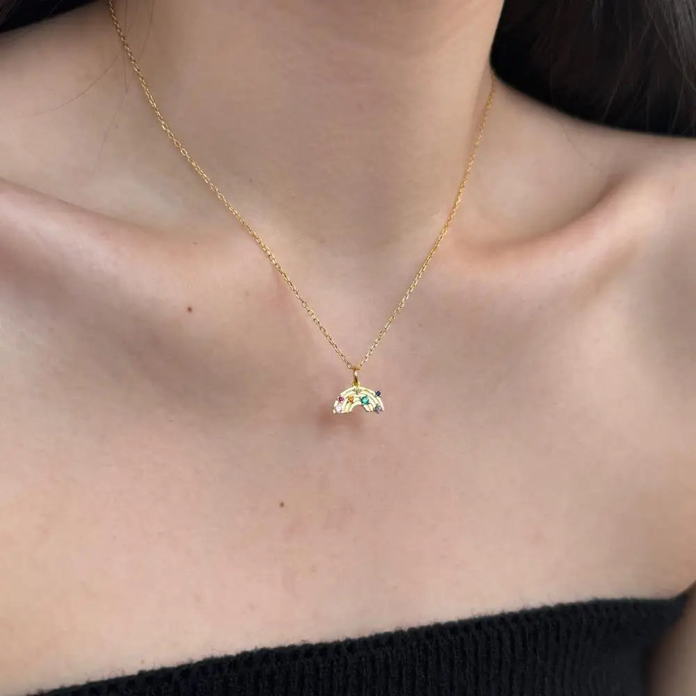 925 Sterling Silver Bow CZ Pendant Necklace product image 6