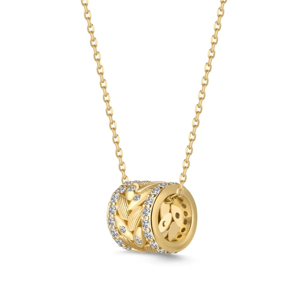 925 Sterling Silver CZ Layered Necklace by KAKODIY
