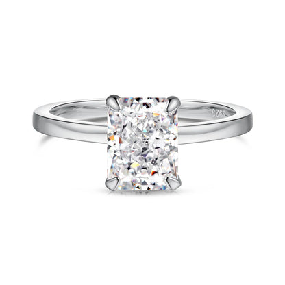 925 Silver CZ Bridal Engagement Ring DY120871 product image 7