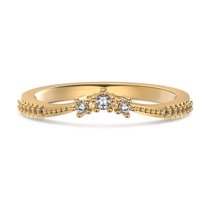 925 Sterling Silver CZ Personalized Wedding Ring product image 7