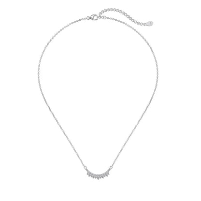 Wholesale Dainty S925 Sterling Silver Jewelry Crown Cz Cubic Zirconia Pendant Necklace 18K Gold Plated Necklaces for Women