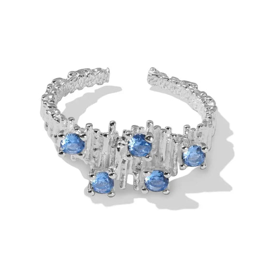 925 Silver CZ Bridal Engagement Ring DY121432 by KAKODIY