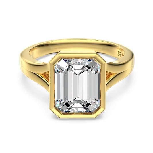 925 Sterling Silver 5A CZ Engagement Ring by KAKODIY