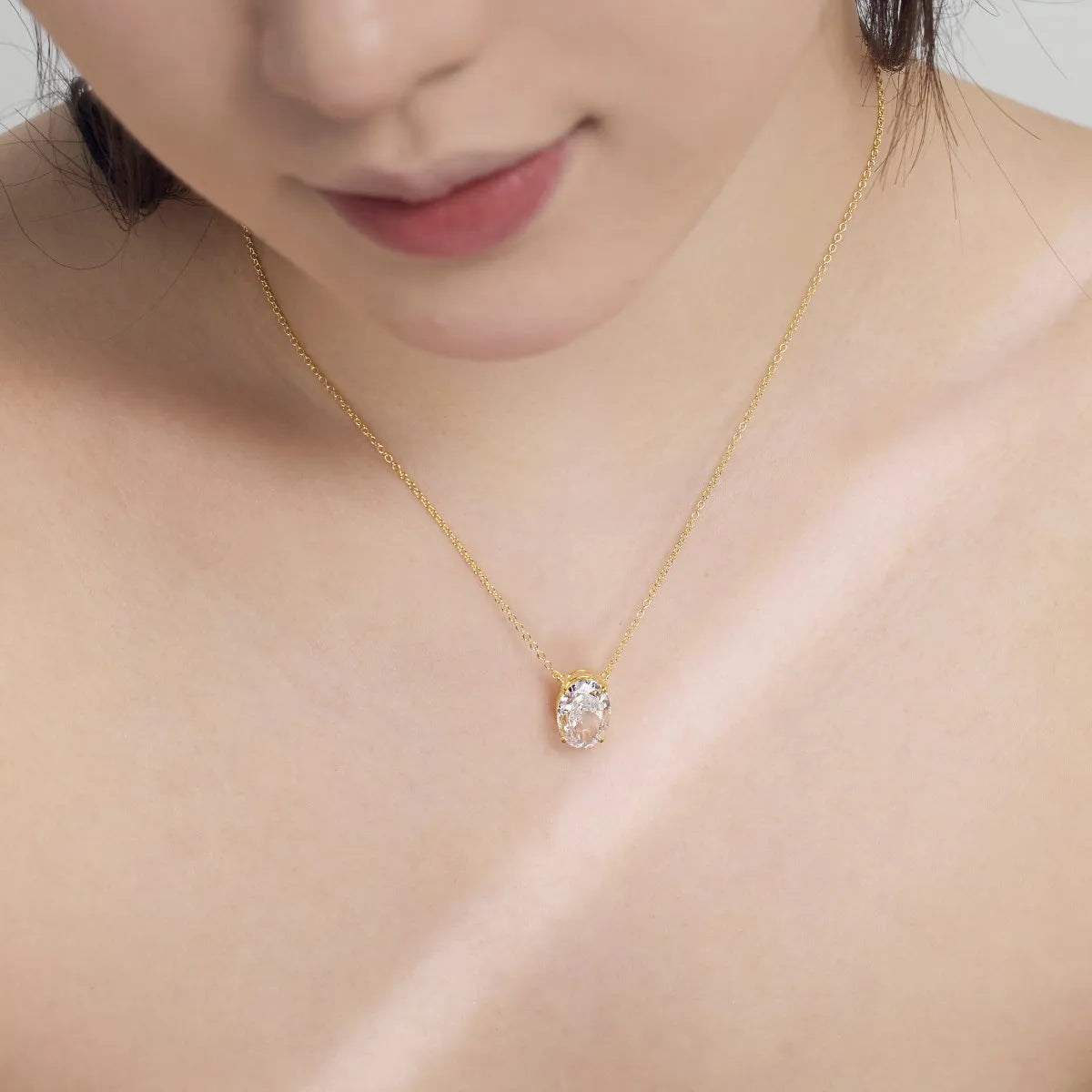 925 Silver 8A CZ Pendant Necklace DY190884 product image 2