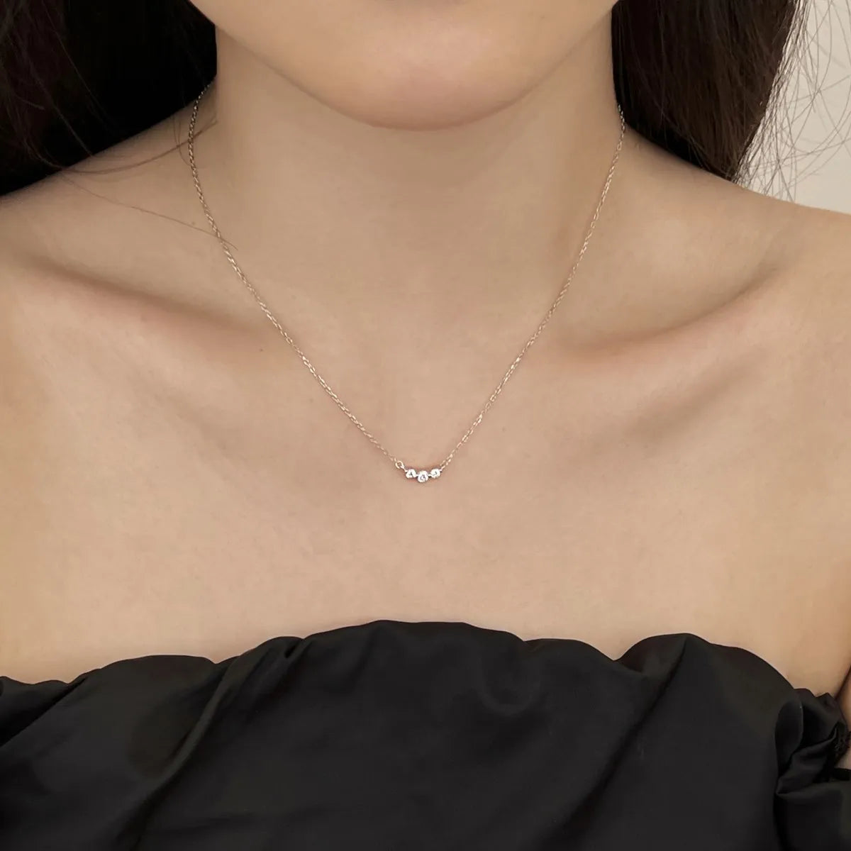 925 Sterling Silver CZ Dainty Pendant Necklace product image 2