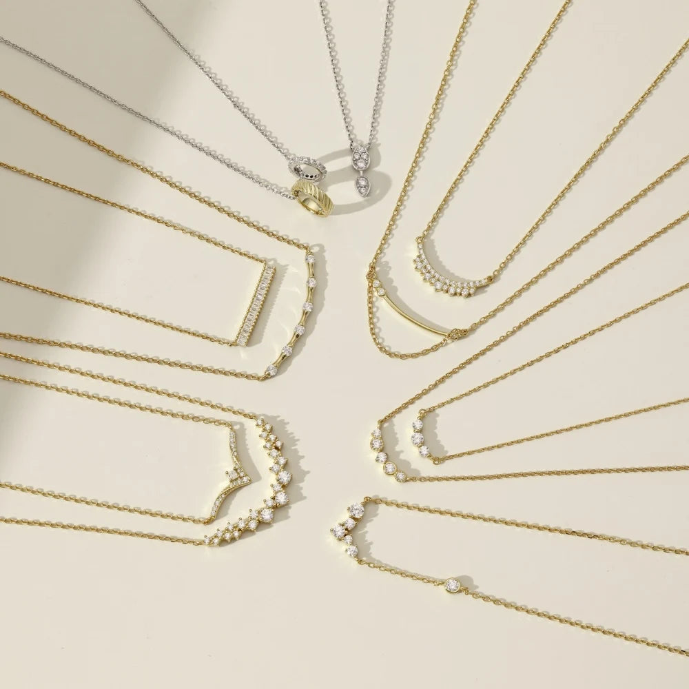 Factory Direct Sales Custom Cz Zirconia 18K Gold Plated Necklace High Quality Sterling Silver 925 Star Necklaces for Women