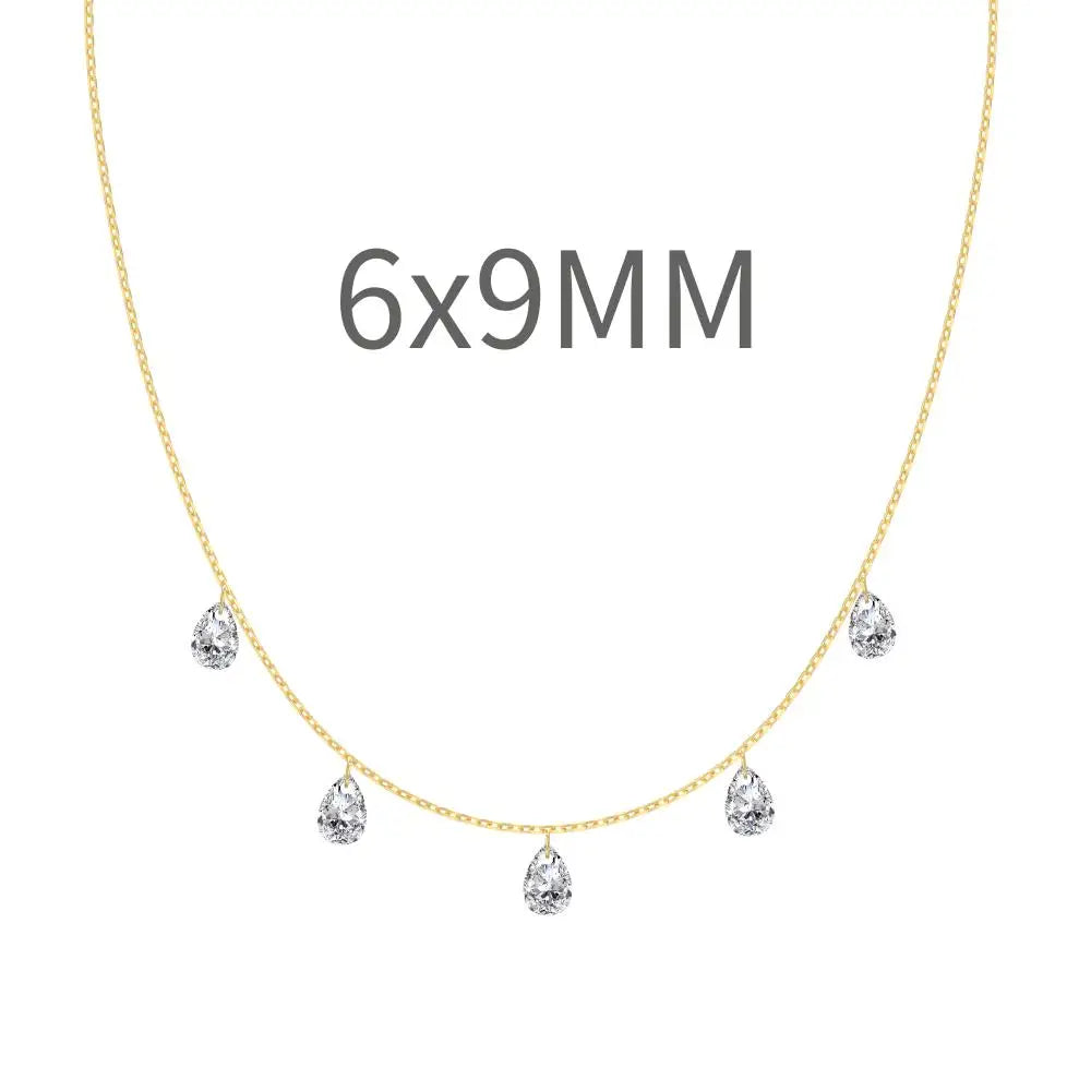 925 Silver Bridal Lariat Necklace DY191192 product image 7