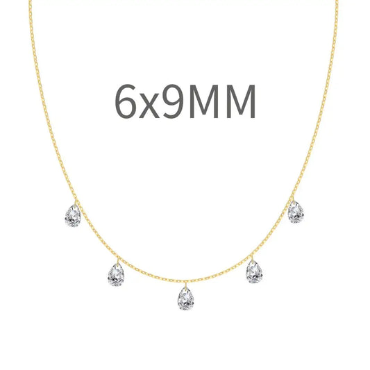 925 Silver Bridal Lariat Necklace DY191192 product image 7