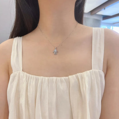 925 Silver 5A CZ Pendant Necklace DY190378 product image 4