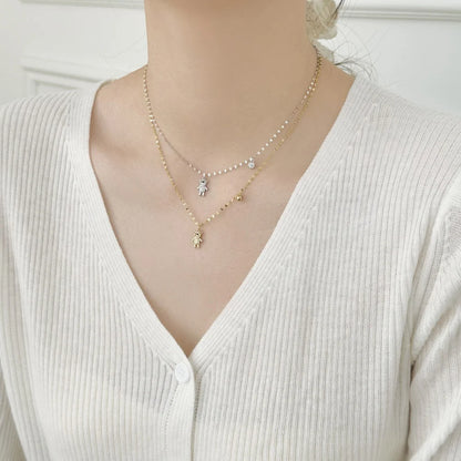 925 Silver 5A CZ Dainty Pendant Necklace DY191684 product image 5
