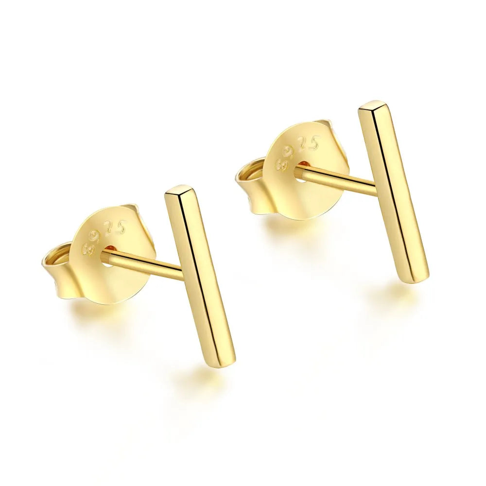 KAKODIY Fashion Accessories Vintage Korean Style Earrings Fashion Luxury Simple Gold Plated Yellow 925 Sterling Silver Stud Earrings for Women - product image 1