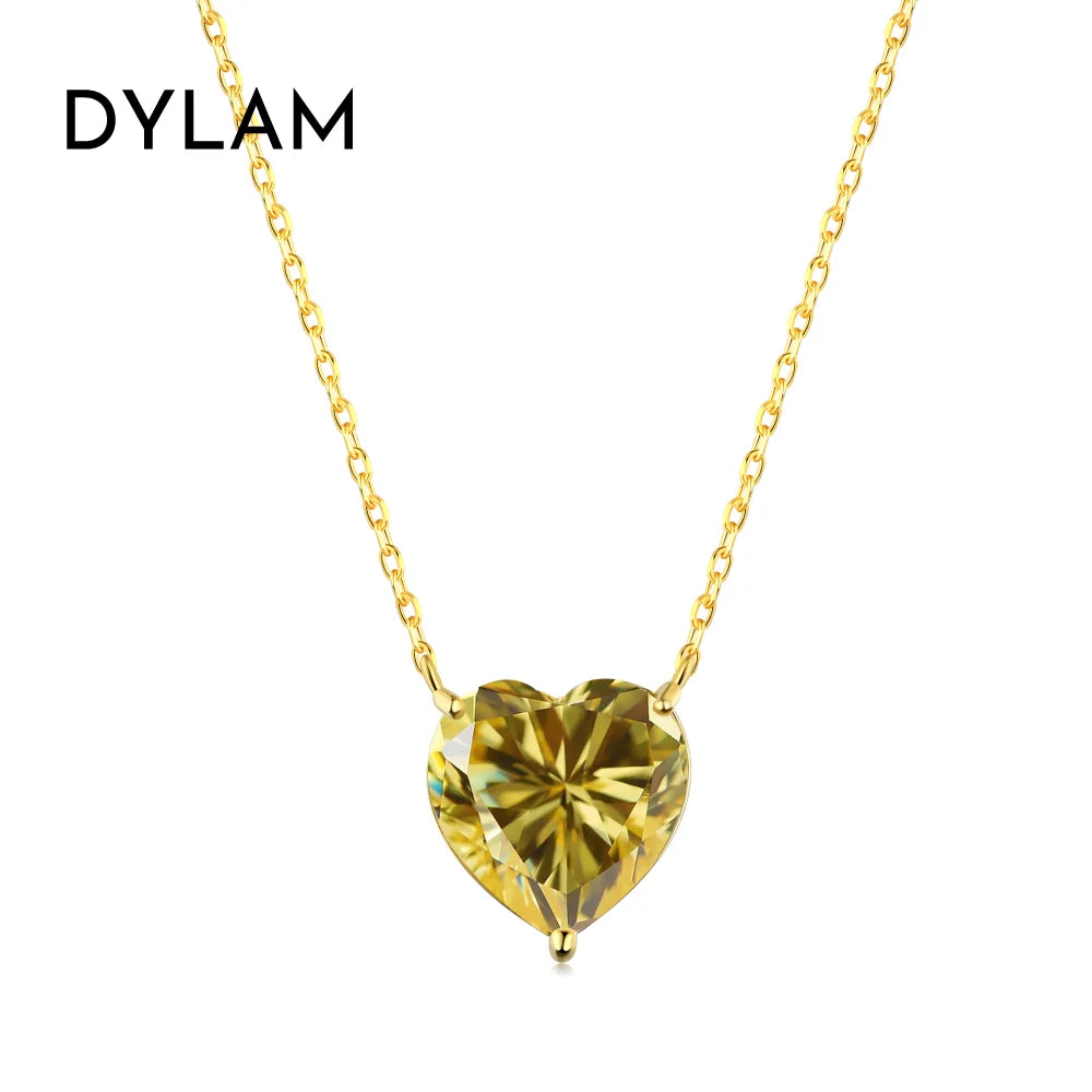 925 Sterling Silver Heart 8A CZ Pendant Necklace product image 8