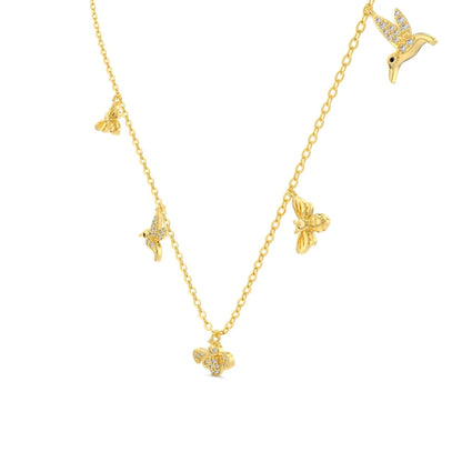 925 Sterling Silver CZ Pendant Necklace DY191530 product image 6