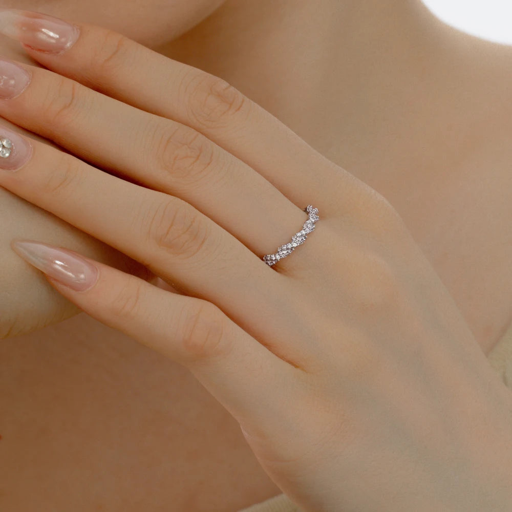 925 Silver CZ Bridal Eternity Ring DY121112 product image 3
