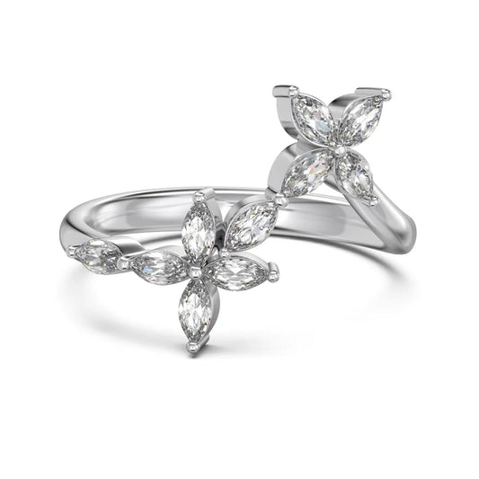 925 Sterling Silver Butterfly Adjustable Ring product image 7