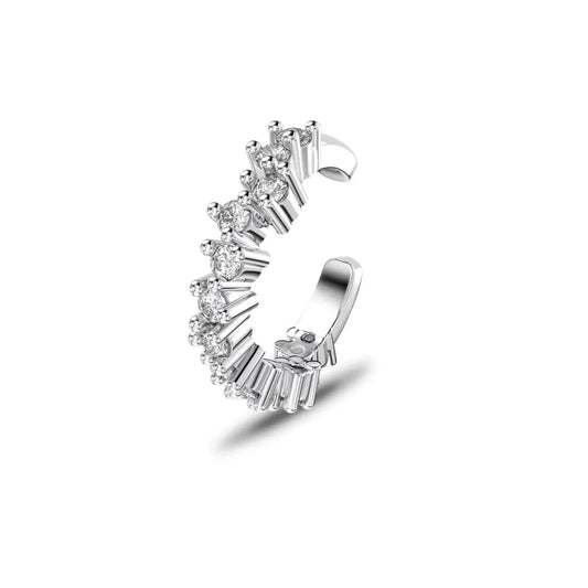 Wholesale Hypoallergenic S925 Silver Earring Cz Cubic Zirconia  Ear Cuff Clip on Earrings 18K Gold Plated Jewelry Women