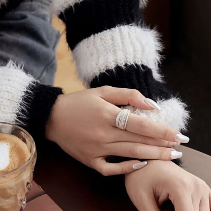 925 Sterling Silver Statement Ring 103836940996 product image 5
