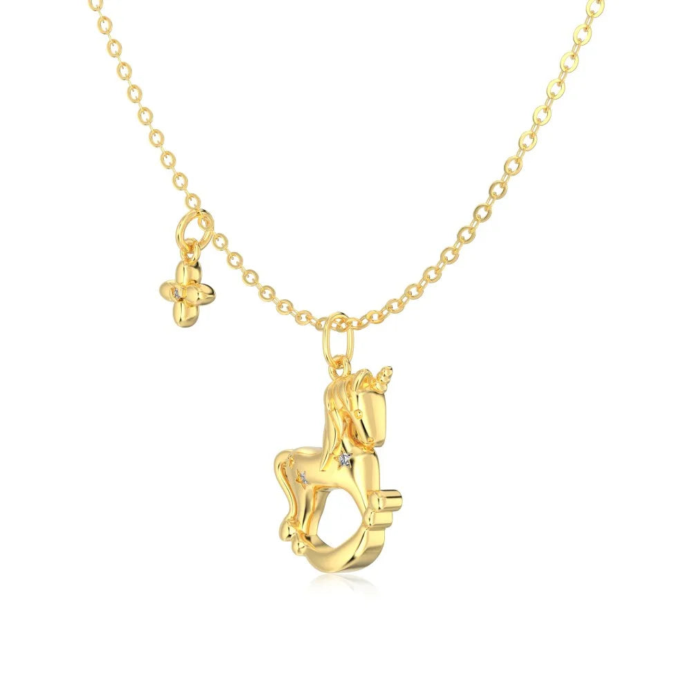 925 Silver Clover 5A CZ Pendant Necklace DY191908 product image 8