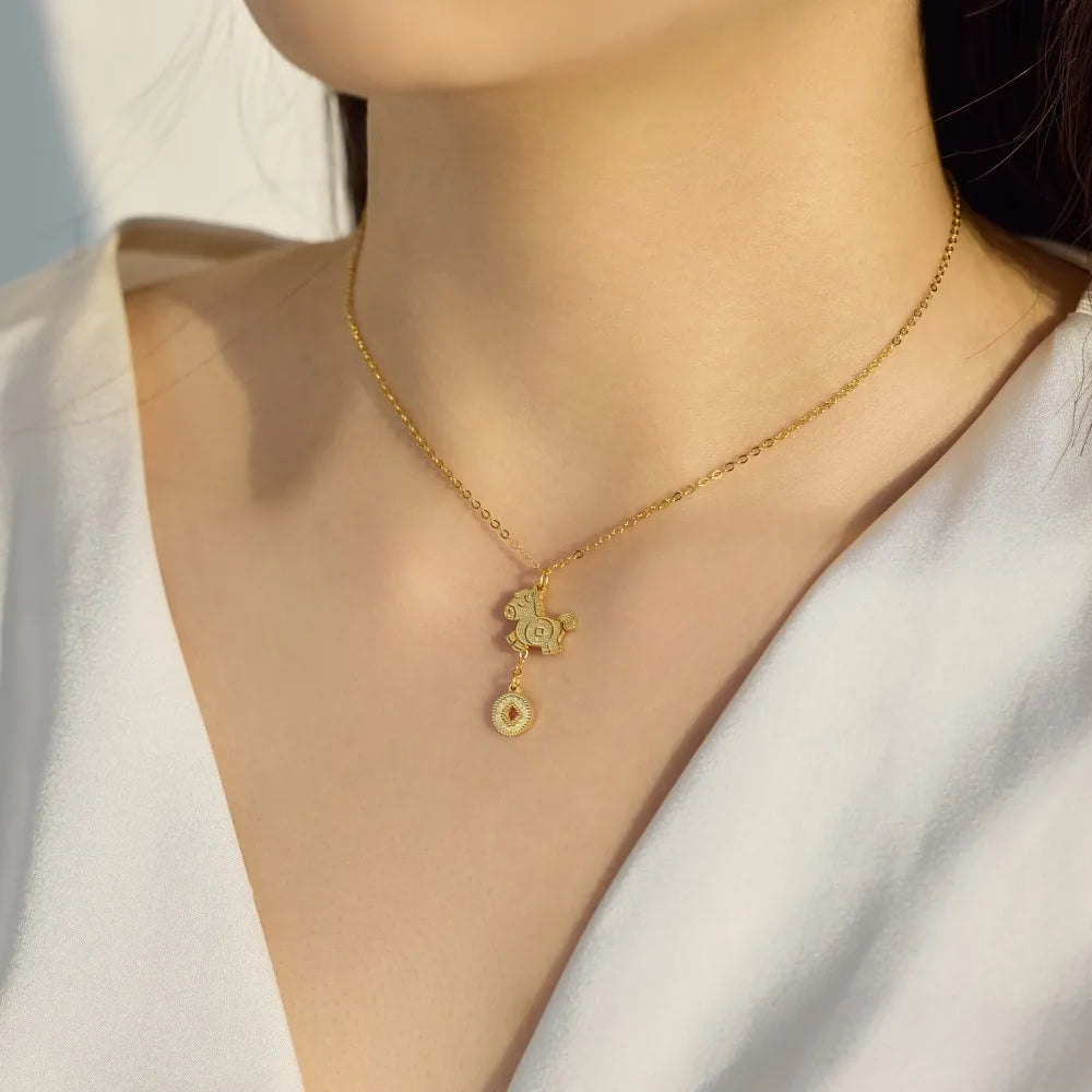 925 Silver Zodiac 5A CZ Pendant Necklace DY191866 product image 6