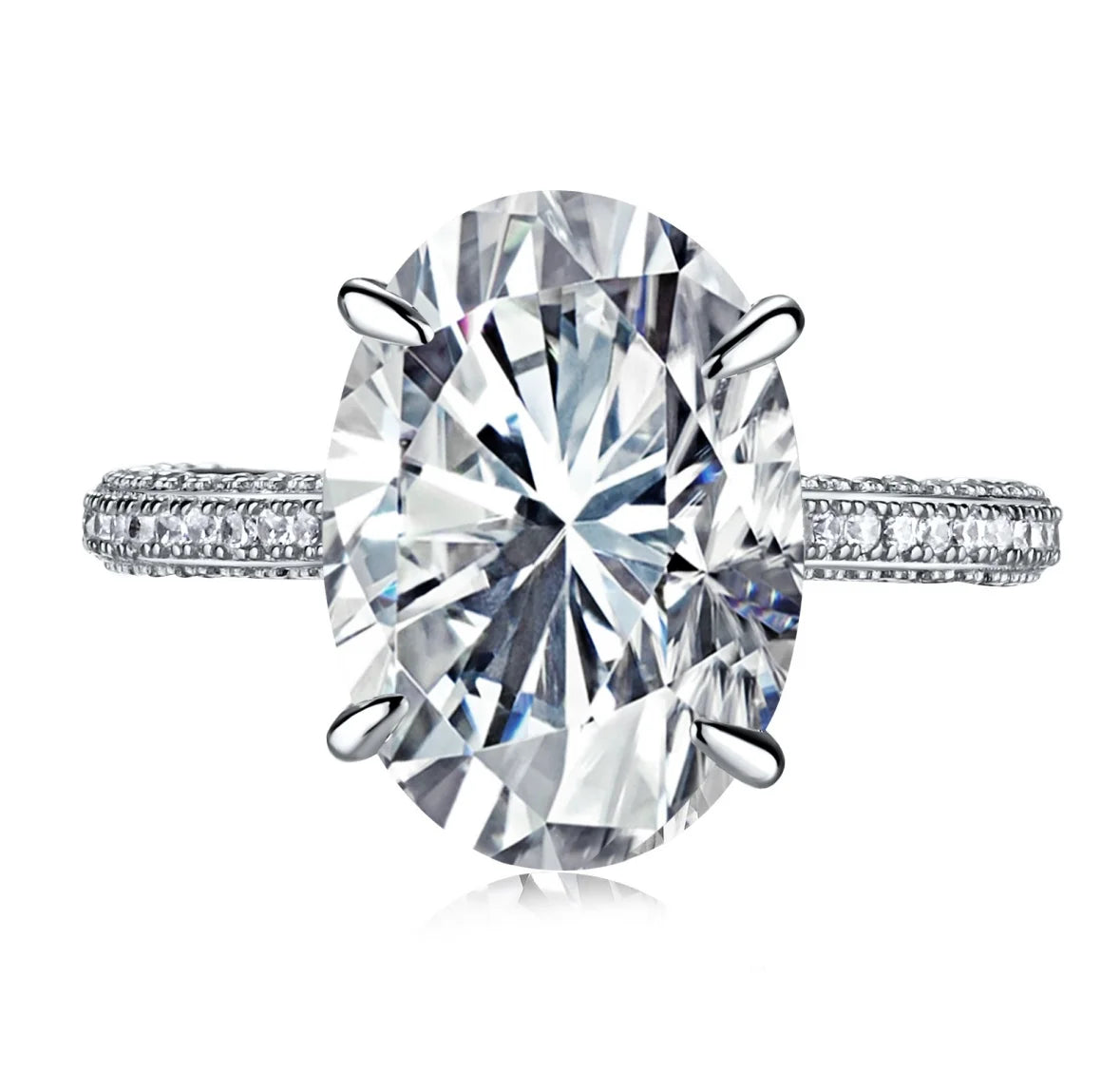 925 Sterling Silver CZ Bridal Engagement Ring by KAKODIY