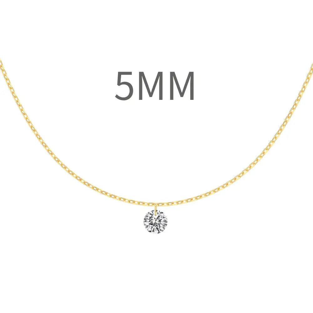 925 Silver CZ Statement Pendant Necklace DY191187 product image 7