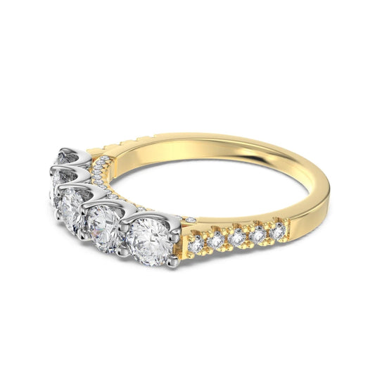 925 Silver CZ Bridal Engagement Ring DY121366 product image 8