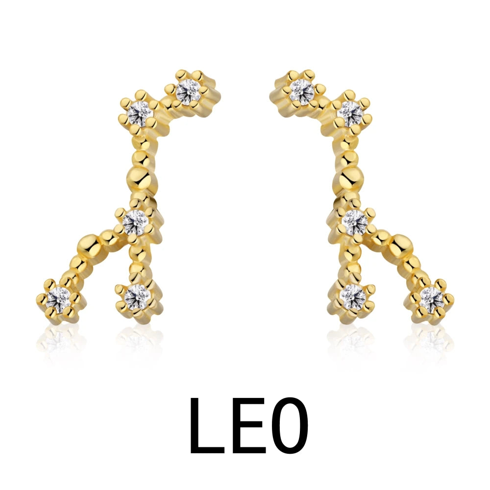 KAKODIY Sagittarius Stud Earrings 2021 Zircon 925 Sterling Silver Earrings For Women Luxury Earrings Fashion - product image 2