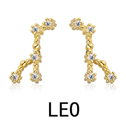 KAKODIY Sagittarius Stud Earrings 2021 Zircon 925 Sterling Silver Earrings For Women Luxury Earrings Fashion - product image 2