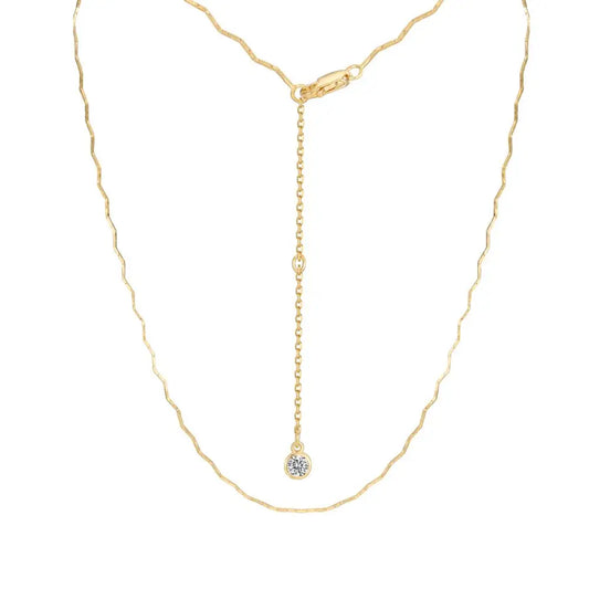 925 Silver Minimalist Chain Necklace DY191363 product image 7