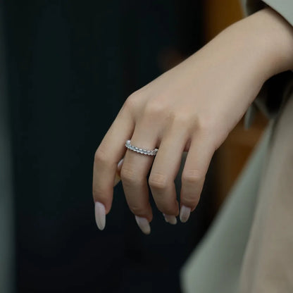 925 Silver 5A CZ Bridal Engagement Ring DY121529 product image 4