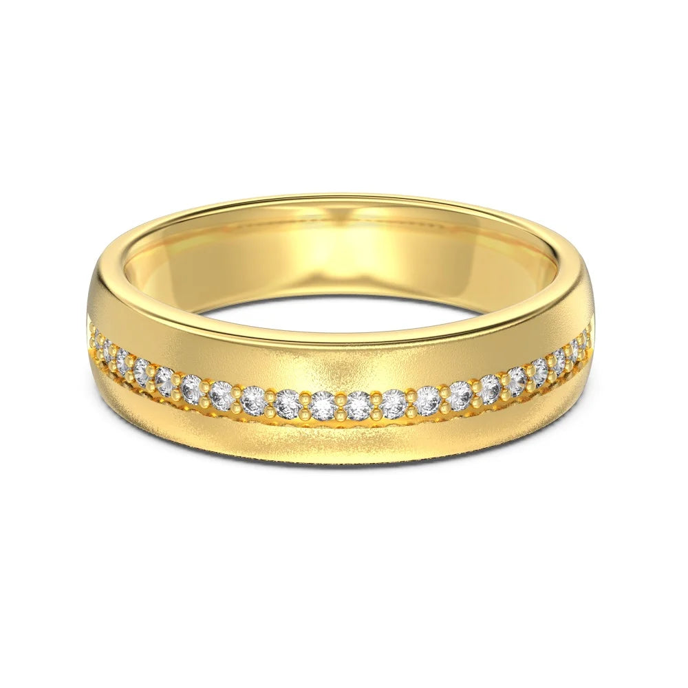High Jewelry Supplier Dainty Frosted Surface Sterling Silver Eternity Band 5A Cubic Zirconia Engagement Promise Ring