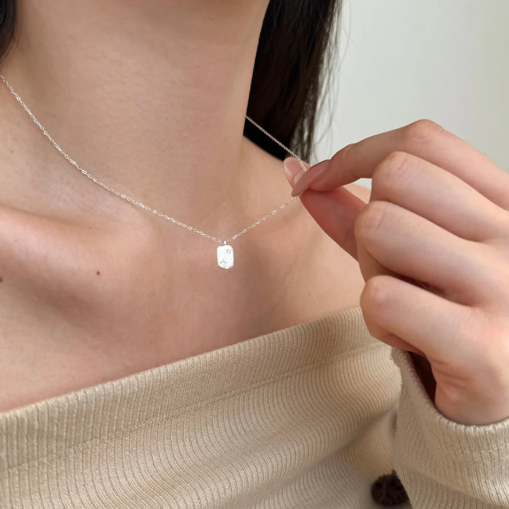 925 Silver 5A CZ Pendant Necklace DY190905 product image 3