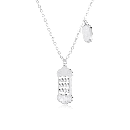 925 Sterling Silver 5A CZ Lariat Necklace DY191864 product image 7