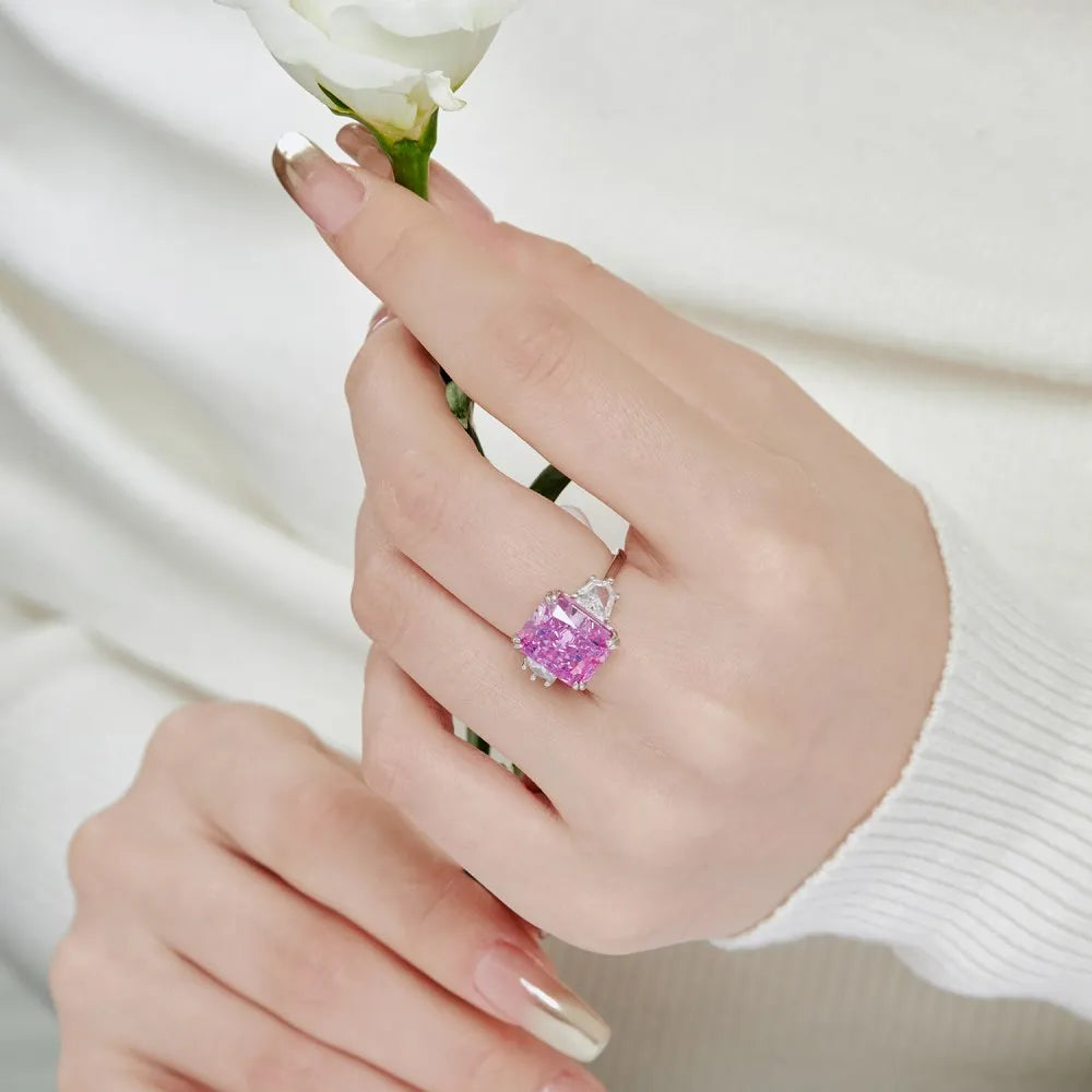 925 Silver CZ Bridal Wedding Ring DY120668 product image 5