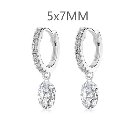 925 Silver CZ Statement Drop Earrings DY110379 product image 9