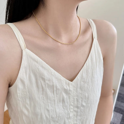 925 Sterling Silver CZ Minimalist Chain Necklace product image 5