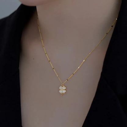 925 Sterling Silver Clover Personalized Necklace product image 2
