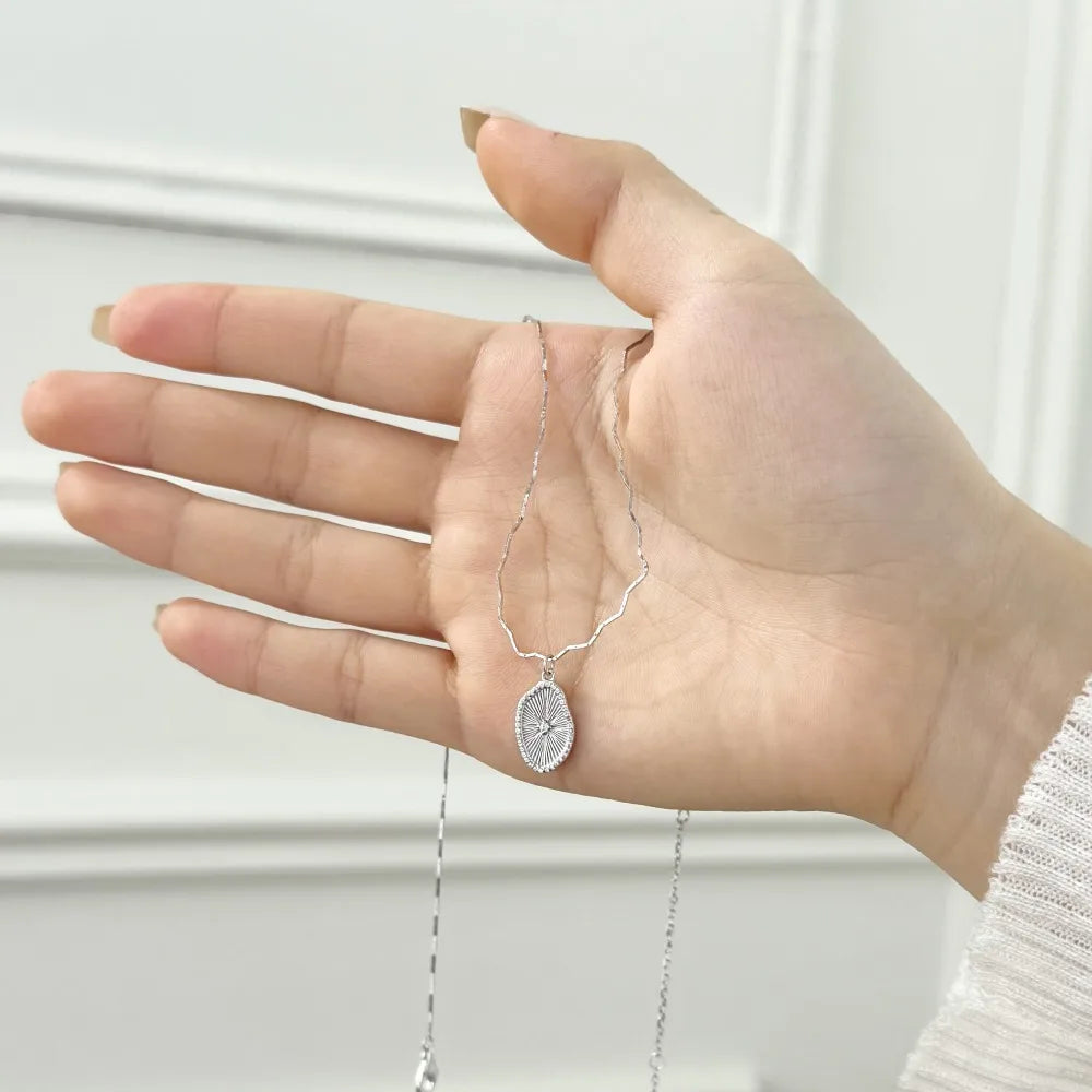 925 Silver 5A CZ Pendant Necklace DY191685 product image 5